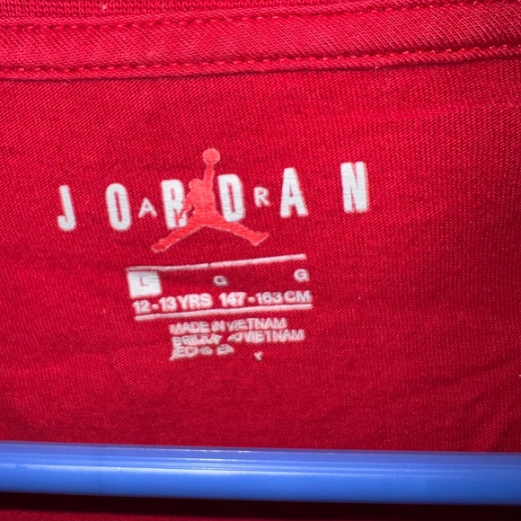 Air Jordan Jumpman Red Long Sleeve Shirt  Size Large  Boys - Picture 4 of 4